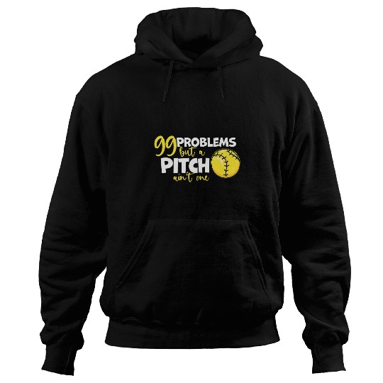 Sport Softball 99 Problems But A Pitch Annt One Girls Fastpitch Hoodies