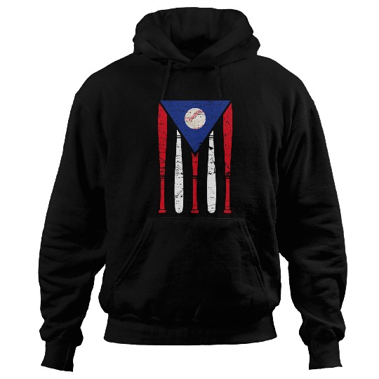 Sport Baseball Puerto Rico Baseball Inspired By Puerto Rican Flag Vintage Hoodies
