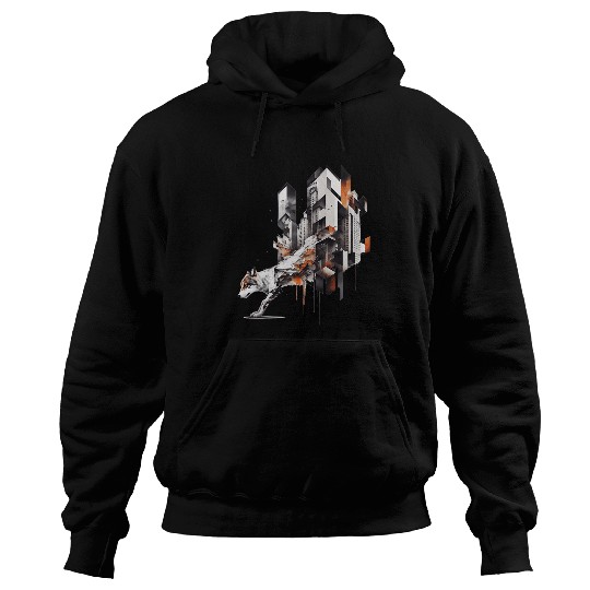 Coyote Mammal Architecture Animal Print Art Animal Lover wolfs 21 Hoodies