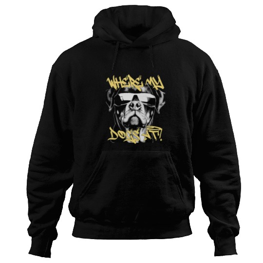 Rottweiler Pet West coast rappers HIP HOP old school fashion Hoodies