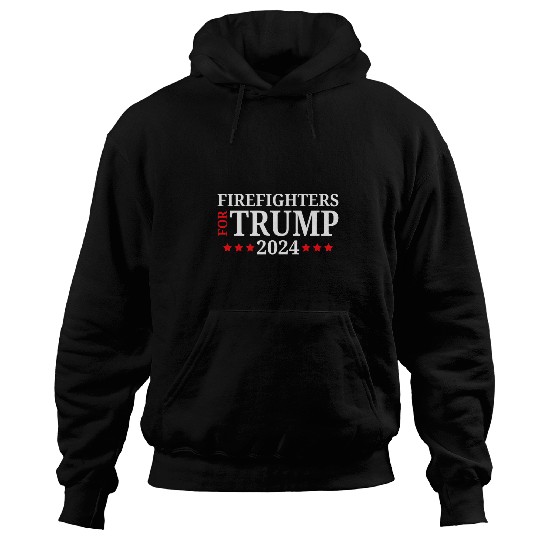 Firefighters For Trump 2024 President Republican Firefighter Hoodies