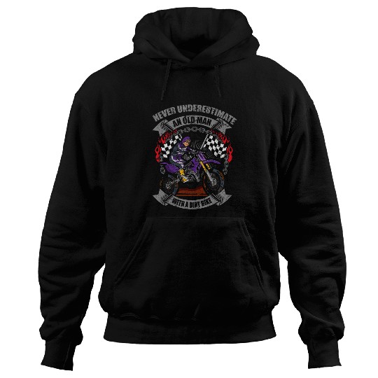 Motorcycle Grandparents Biker Grandma Motocross Pension Hoodies