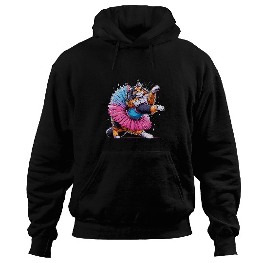 Ballerina Maine Coon Cat Dancing Hoodies