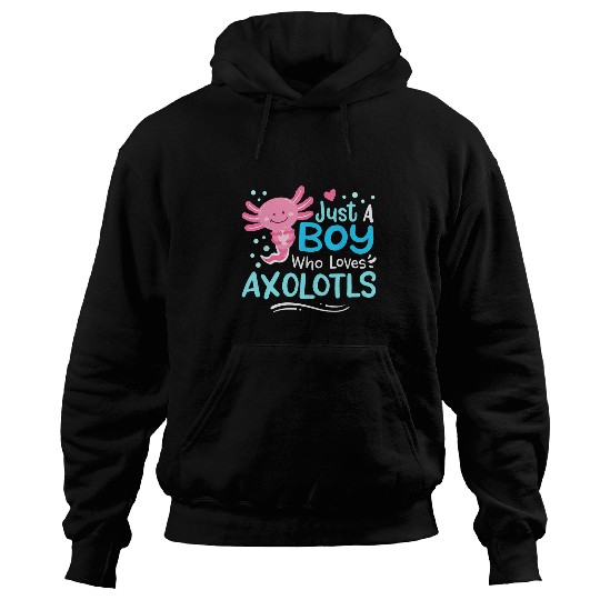 Axolotls Pet Just A Boy Who Loves Axolotlss Mexican Salamander Axolotls 32 Hoodies