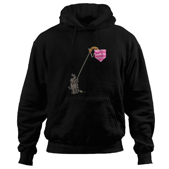 Giraffe Pet And Giraffe In A Pocket Cute Funny Circus Animal Hoodies