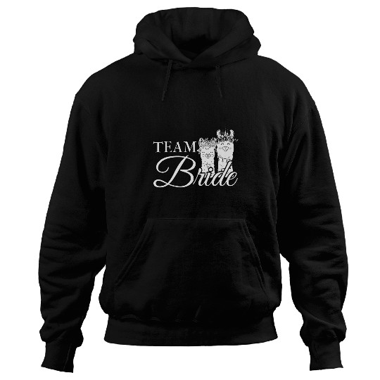 Llama Pet Bride to be engagement team bride with alpaca Hoodies