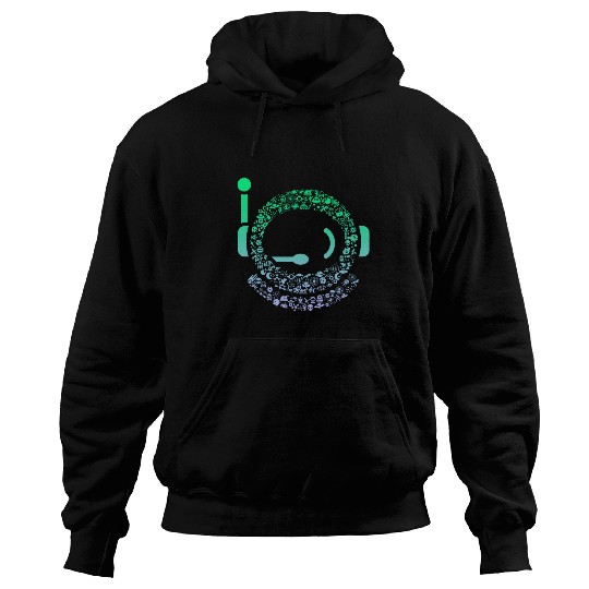 Silhouette Icon Astronaut Boys Astronaut Hoodies
