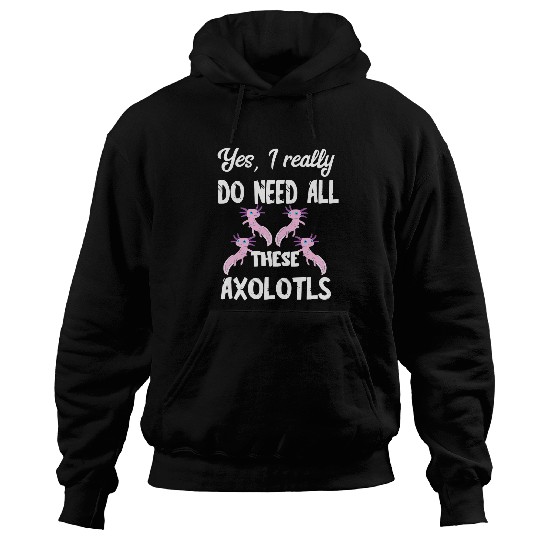 Axolotls Pet Kawaii Animals Mexican Salamander Walking Fish Hoodies