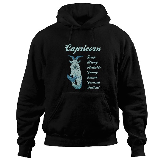 Goats Pet Fun Capricorn Traits List With Cool Goats Art Sun Sign Design Hoodies
