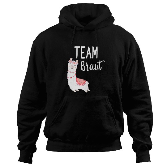 Llama Pet Team Bride Lama Alpaca Alpaca JGA Engagement Gift Hoodies