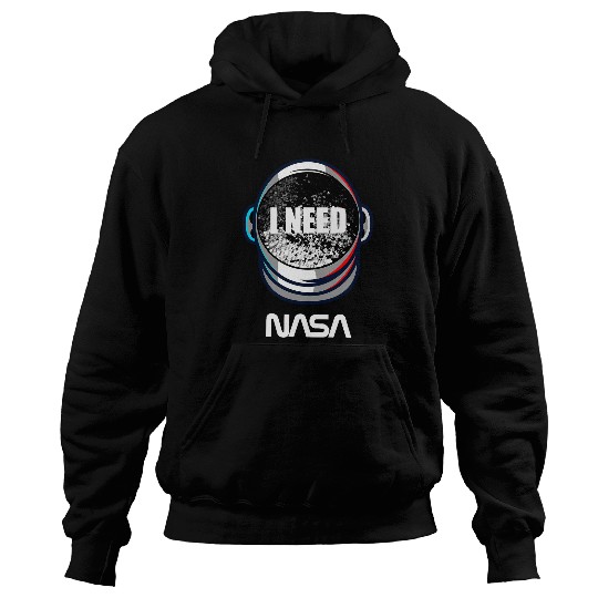 NASA I Need My Space Retro Moon Landing Astronaut Logo Hoodies
