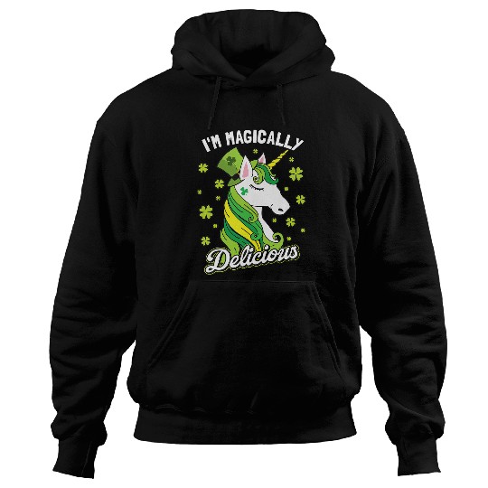 Unicorn Pet Im Magically Delicious St Patricks Day Hoodies