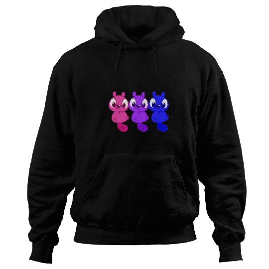 Beaver Pet Bisexual Pride Flag Hoodies