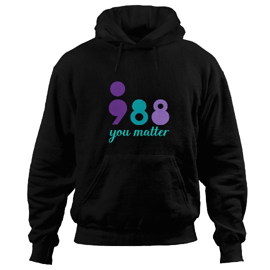 suicides Prevention 988 Ribbon You Matter 988 Mental Health Awareness Hoodies
