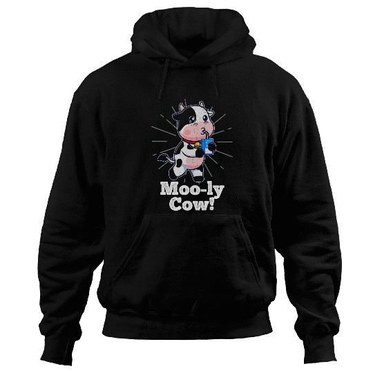 Cow Pet Milk Meme Funny Mooly Cow Pun Inappropriate Hoodies