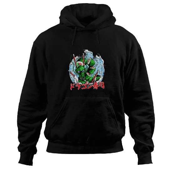 Dragon Pet Sushi Kaiju Dragon Japan Manga Anime Fans Hoodies
