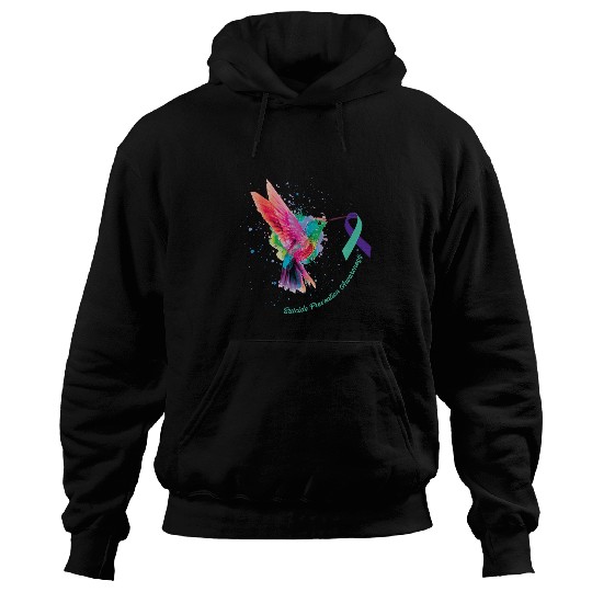 suicides Prevention 988 Sunflower Hummingbird Hoodies