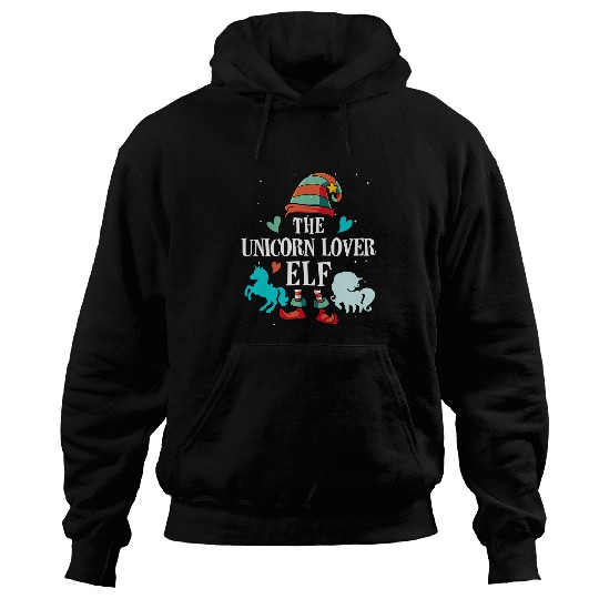 Unicorn Pet The Unicorn Lover Elf Funny Christmas Matching Group 0 Hoodies