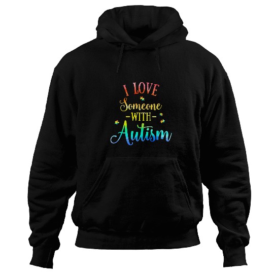 Autism Puzzle I Love Someone with Autism Awareness Men Women Kids8 Hoodies