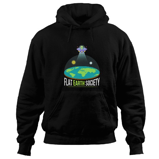 Aliens UFO Funny Flat Earth Society 2Alien Hoodies