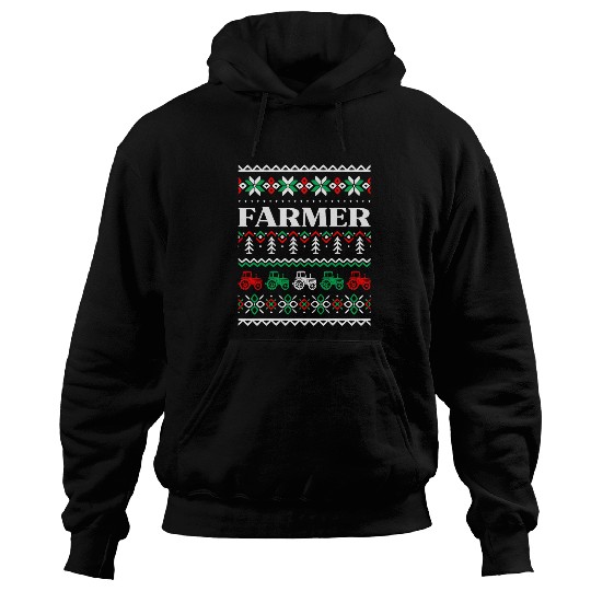 Tractor Fun driving Farmer Farming Farm Tractor Drivers Matching Ugly Christmas 1 Hoodies