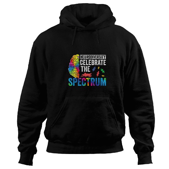 Autism Puzzle Neurodiversity Celebrate the Spectrum Autism Awareness ASD 2 Hoodies