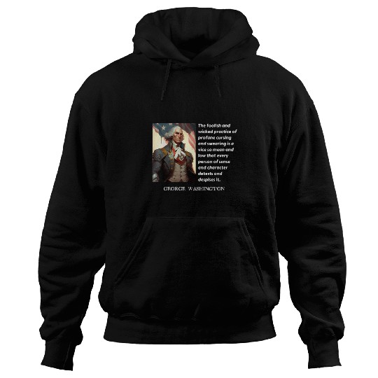 Book Fun 4th of July T George Washington Comic Book of Civility Hoodies