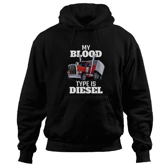 Truck Fun Funny 18 Wheeler Truck Driver Trailer Trucker 11 Hoodies