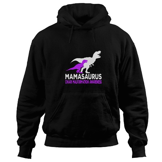 Dinosaur Pet Mama Dinosaur Chiari Malformation Awareness Mamasaurus Hoodies