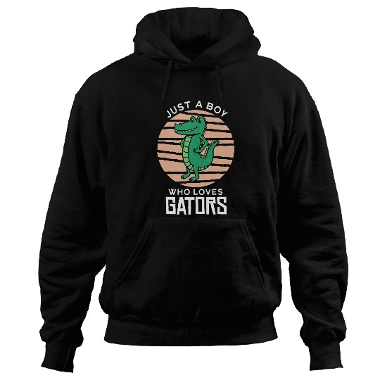 Alligator Pet Just A Boy Who Loves Gators Wild Animal Hoodies