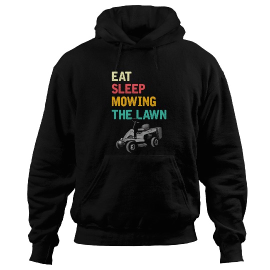 Lawn Mower Fun Mens Mowing the lawn Lawn Tractor Love Mower Grass Cutter Farm10 Hoodies