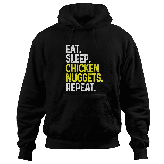 Chicken Pet Eat Sleep Chicken Nuggets Repeat Funny Fried Chicken Hoodies