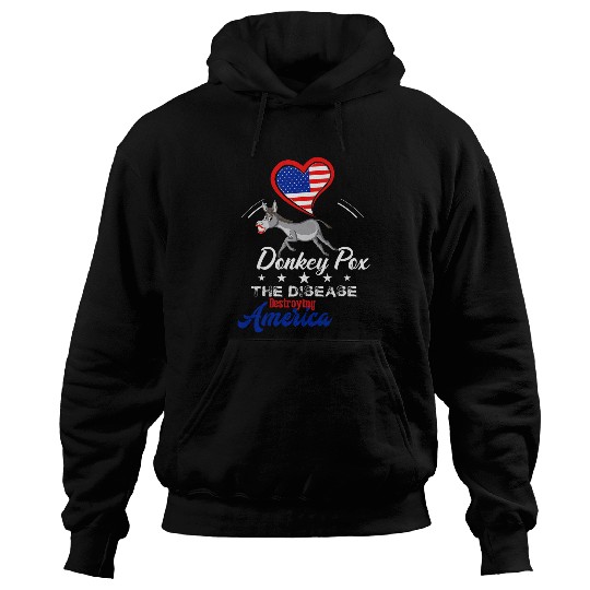 Donkey Pet girls Donkey Pox The Real Problem in America Funny Hoodies