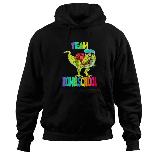 Dinosaur Pet Team Homeschool Dinosaur T rexs Back To School Hoodies