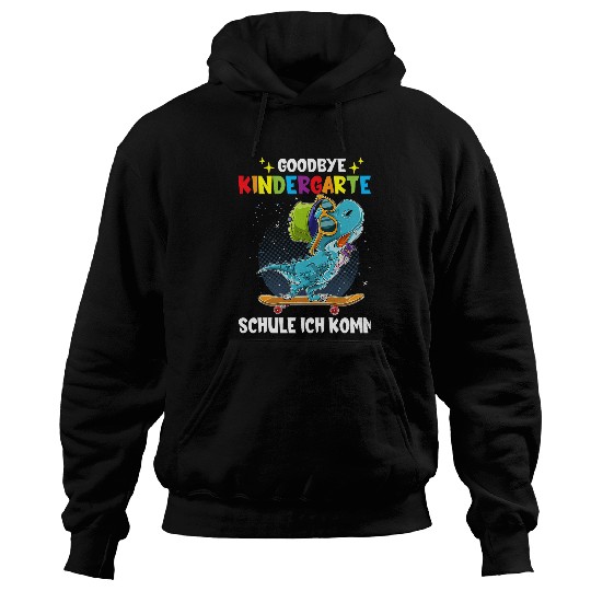 Dinosaur Pet nurses Kids Goodbye nursesry School Ich Komme TRex Skateboard Hoodies