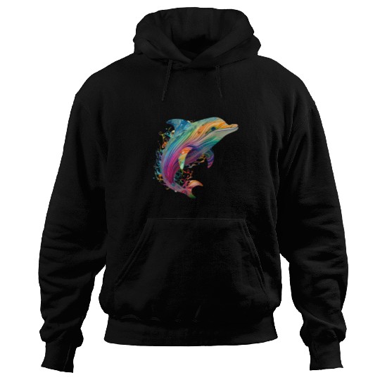 Dolphin Pet Gift MultiCaloured Summer Vibes Hoodies