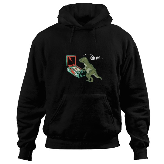 Dinosaur Pet Pinball Lover Classic Game Specialist Arcade Hoodies