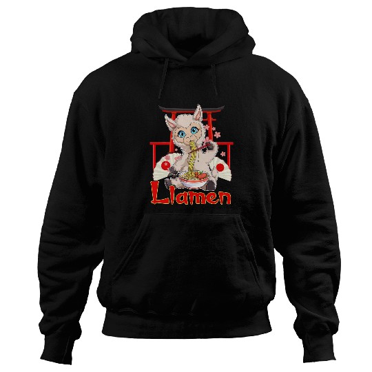 Llama Pet Ramen Japanese Anime Gift Boys Girls Official Teenager 9 Hoodies