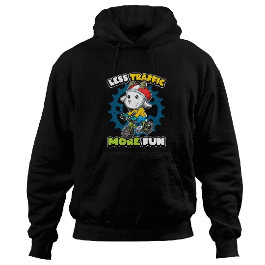 Goats Pet Biker Goats Bike Rider Funny Farm Animal Lover Hilarious Hoodies