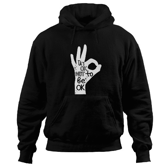 suicides Prevention 988 Ribbon Its Okay to Not be Okay Hand Hoodies