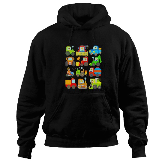 Tractor Fun driving Kids Farm Vehicles Agriculture Harvest Machines Hoodies
