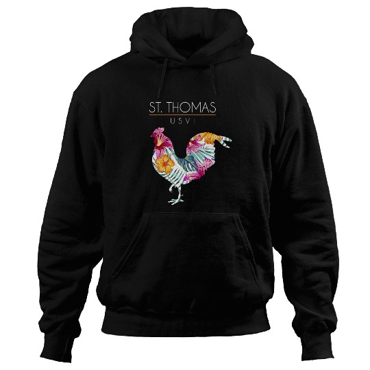 Chicken Pet St Thomas USVI Flower Hibiscus Chicken Lover Souvenir 0 Hoodies