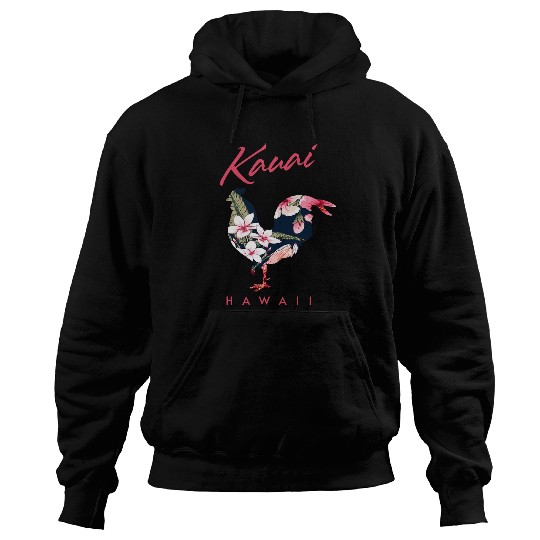 Chicken Pet Kauai Hawaii Flower Hibiscus Chicken Lover Souvenir Hoodies