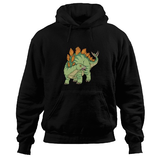 Dinosaur Pet Stegosaurus Dinosaur Prehistoric Roofed Lizard Kids Boys Hoodies