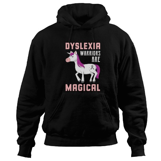 Unicorn Pet Dyslexia Warriors Are Magical Unicorn Dyslexia Awareness Hoodies