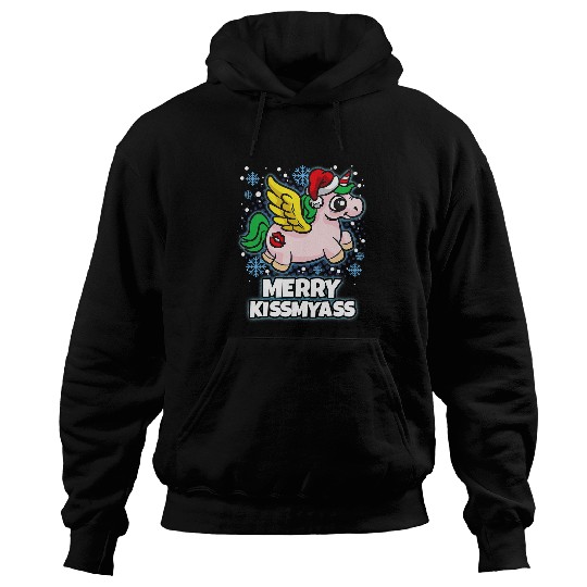 Unicorn Pet Merry  MyUnicorn Angel Christmas Humor Saying 8 Hoodies
