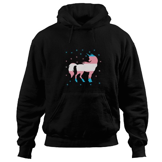 Unicorn Pet Transgender Pride Flag Unicorn Transgender Hoodies