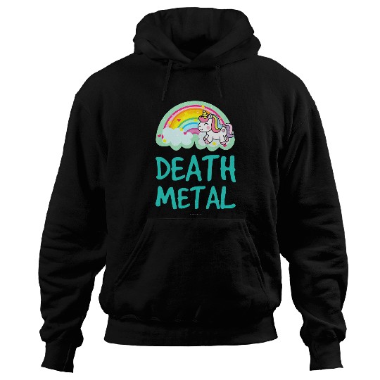 Unicorn Pet Funny Music Unicorn Death Metal Music Lovers Hoodies