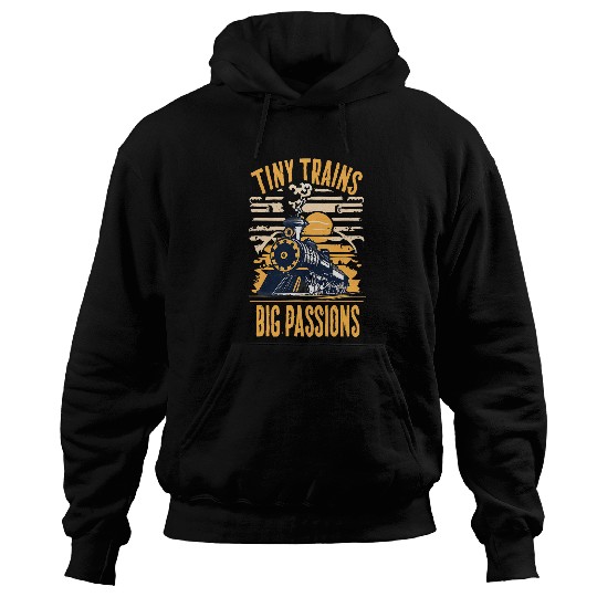 Funny Model Train Miniature Railway Locomotive Collector Hoodies