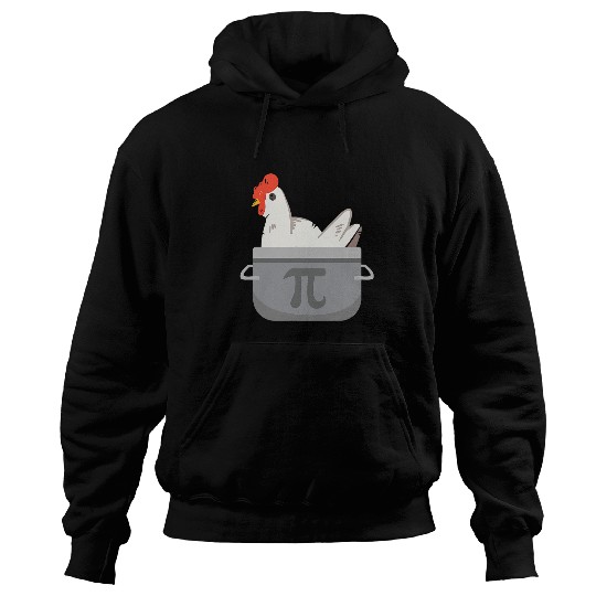 Chicken Pet Funny Math Pi Chicken Pot Pie Apparel Hoodies